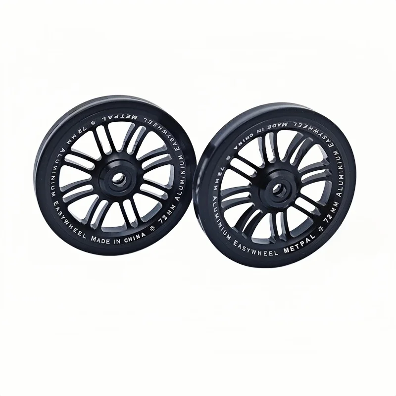 

1 pair Smooth Pushing Easy Wheels for Brompton Folding Bike Aluminum Easy Push Wheels & Rack Roller Wheels