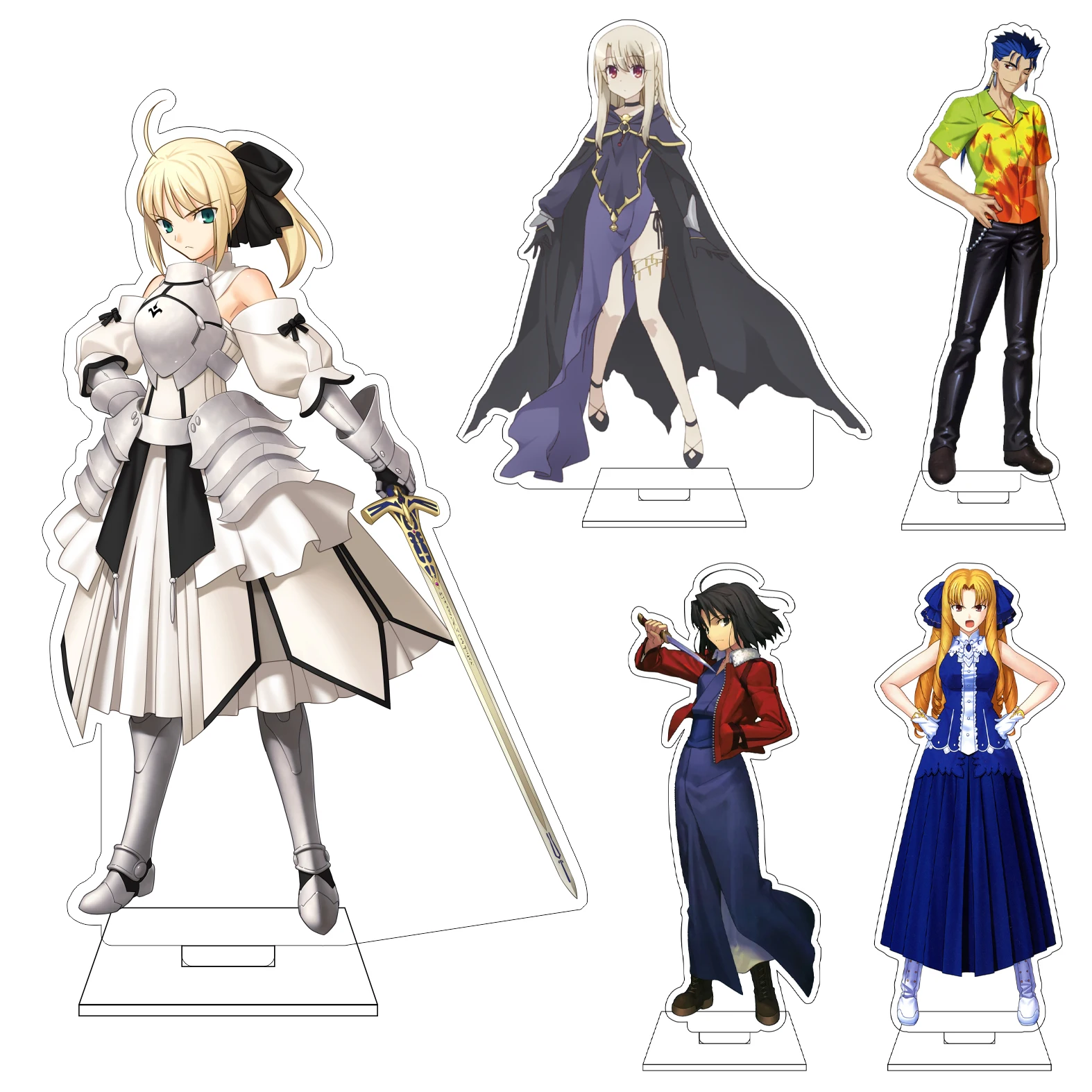 Figura Acrílica de 16 cm del Anime Fate/stay night, Base de Exhibición para Cosplay, Leysritt, Gilgamesh, Emiya, Kiritsugu, Adornos, Regalos