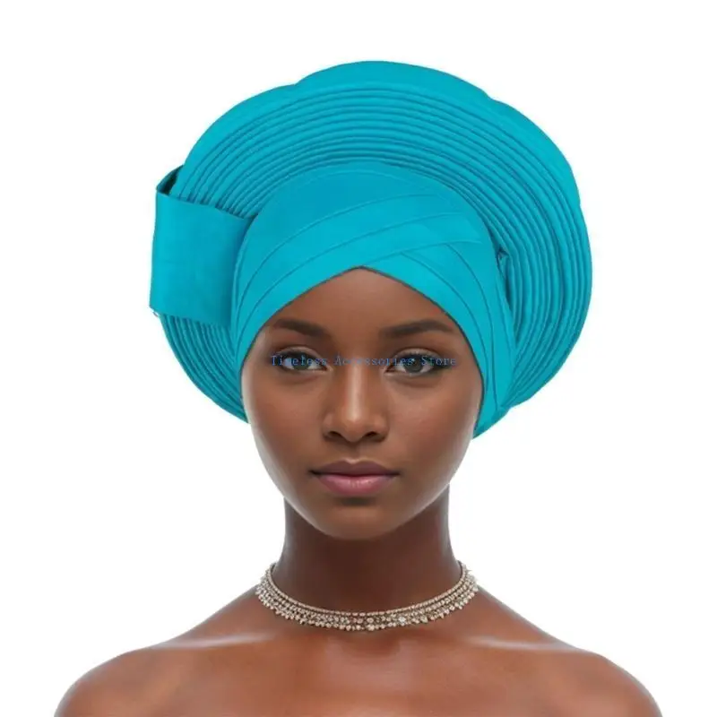 97QE Elegant Stretchable Head Scarf Wrap for Women Unique Auto Wedding Party