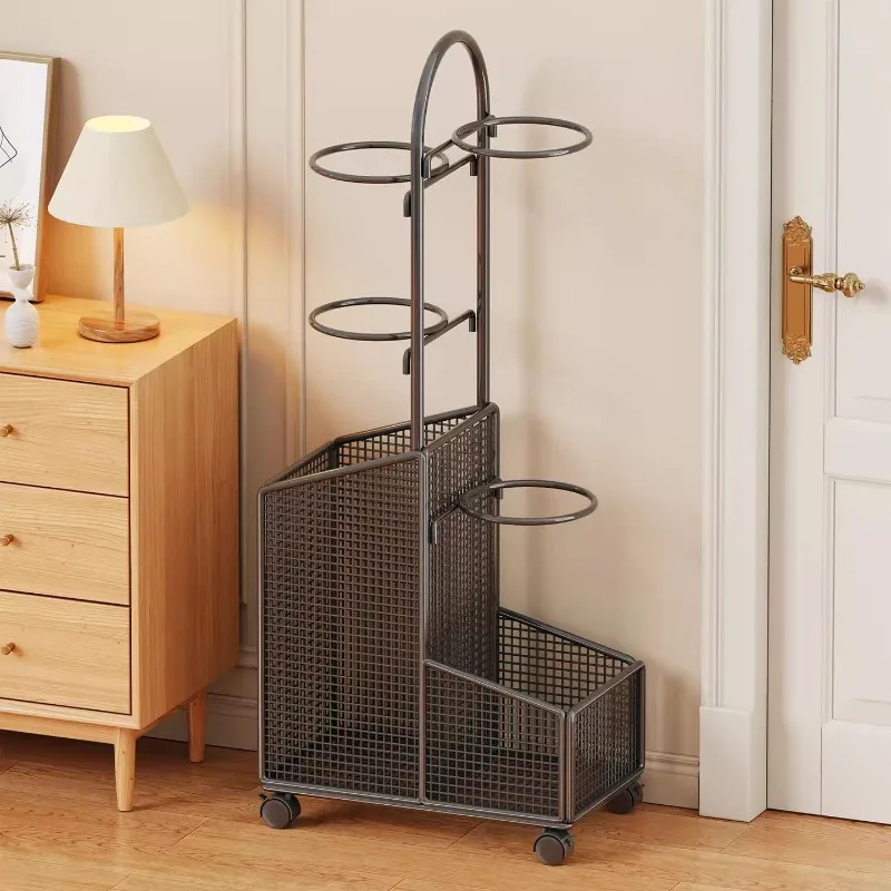 

Indoor simple large-capacity wheeled mobile ball rack Children's ball football rack