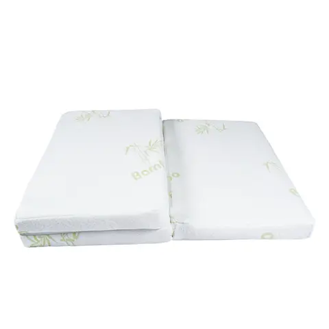 Colchón plegable de bambú natural, colchón plegable suave, colchón para invitados plegable