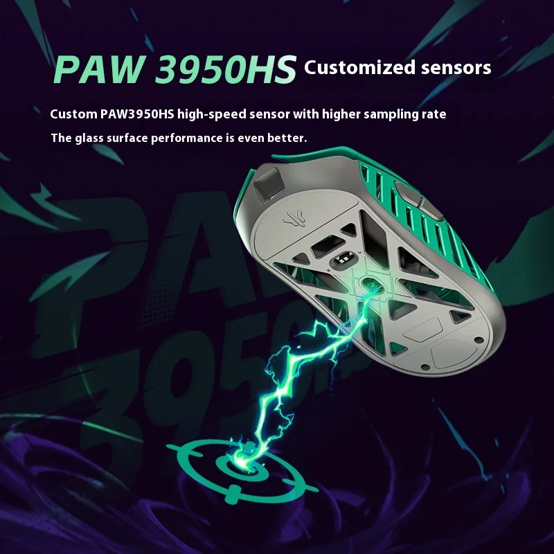 Wanling Lightweight Mouse DRG Wlmouse Beast X MAX Magnesium Alloy PAW3950HS 8K Low Delay Wireless PC Esports Laptop Gaming Mice