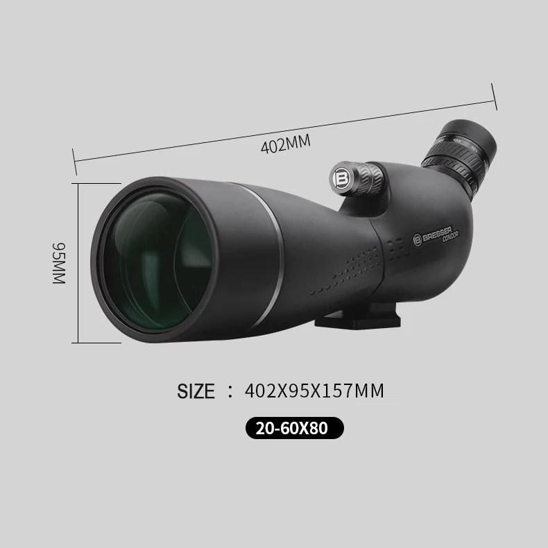 20-60x80 High Power Monocular Take Pictures Of Target Low Light Night Vision Professional Spotting Scope