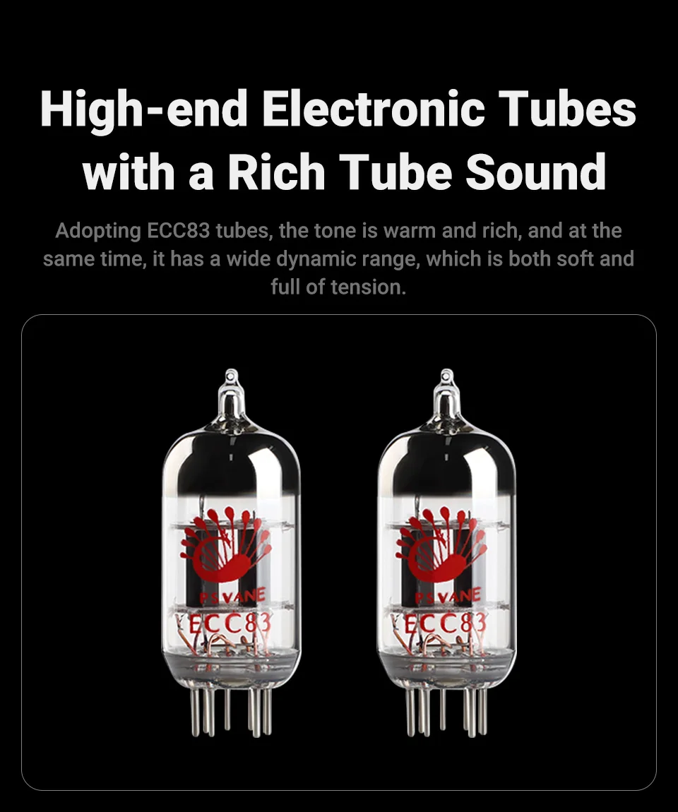 AIYIMA Audio T20 Röhren-Vorverstärker Vollsymmetrischer XLR/RCA-Ausgang Stereo-Vorverstärker mit DAC-Verstärker 12V Trigger für HiFi-Heimverstärker – Detail 11
