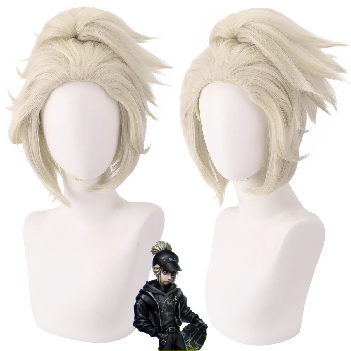 

Synthetic Long Ponytail Wig Split Cosplay Hairpiece Heat Resistant Fiber Costume Party Anime Roleplay Durable Women Girls