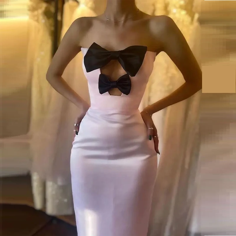 Women's Sheath Bowknot Evening Nightclub  Birthday Celebration Day Cocktail Party Bandage Slim Dresses