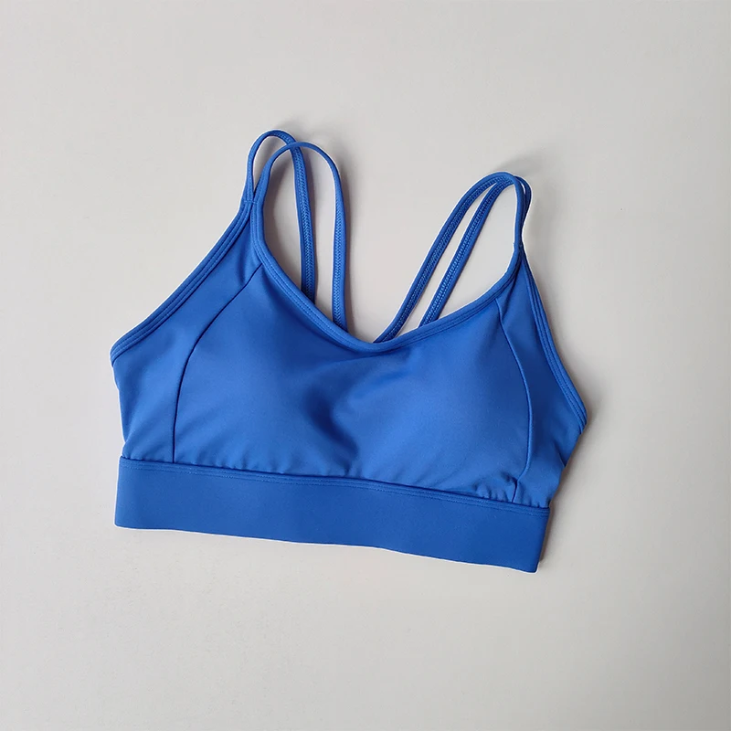 Kontrastierende Sportunterwäsche Hochintensiver Fitness-Lauf-BH Stoßfester integrierter Anti-Sagging-Weste Fitness-BH – Detail 13