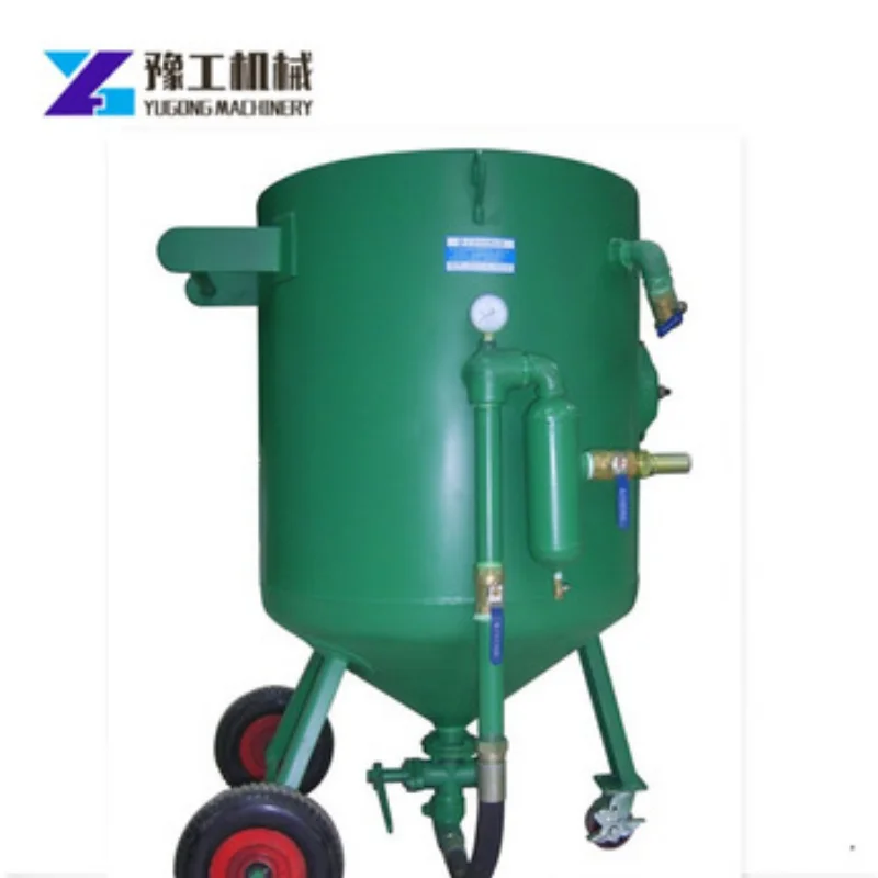 China Factory Direct Sandblasting Machine Mobile Derusting Sand Blasting Compressed Air Dust Removal Cleaning Equipment Price