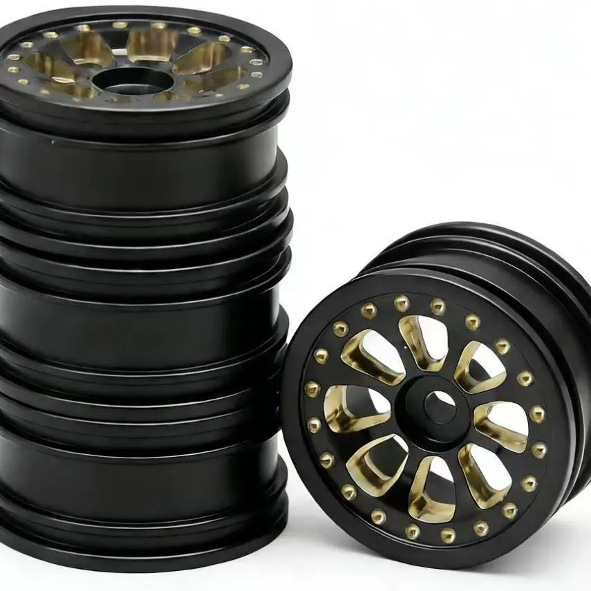 

0,7-дюймовые латунные колесные ступицы Positive Brass Weight для SCX30 Jeep, Wrangler, Chevrolet, 4 штуки в комплекте