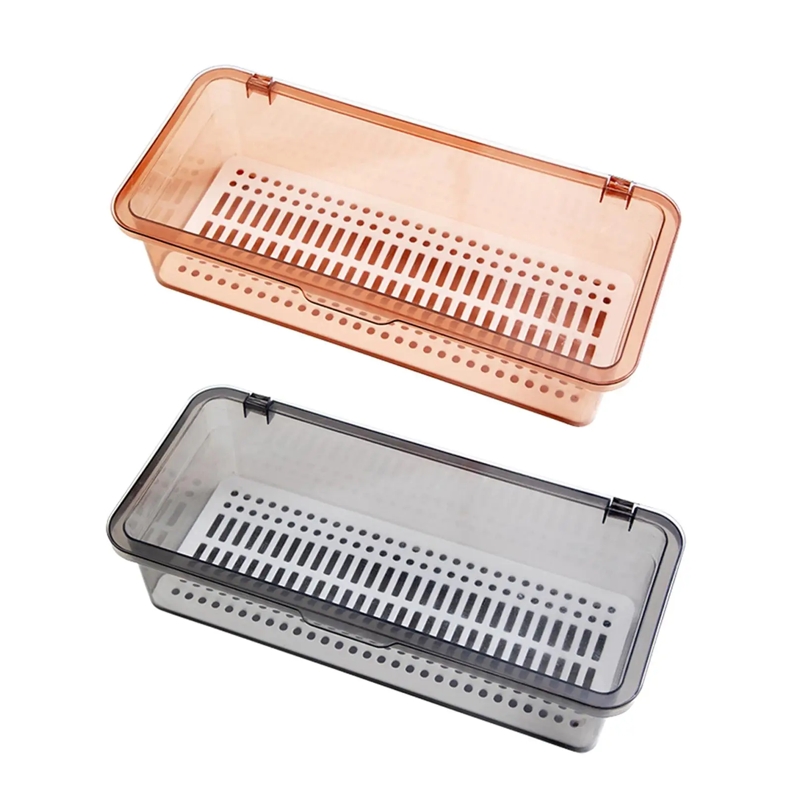 

Box with Lid Decorative Acrylic Organizer for Drawers Store Blush