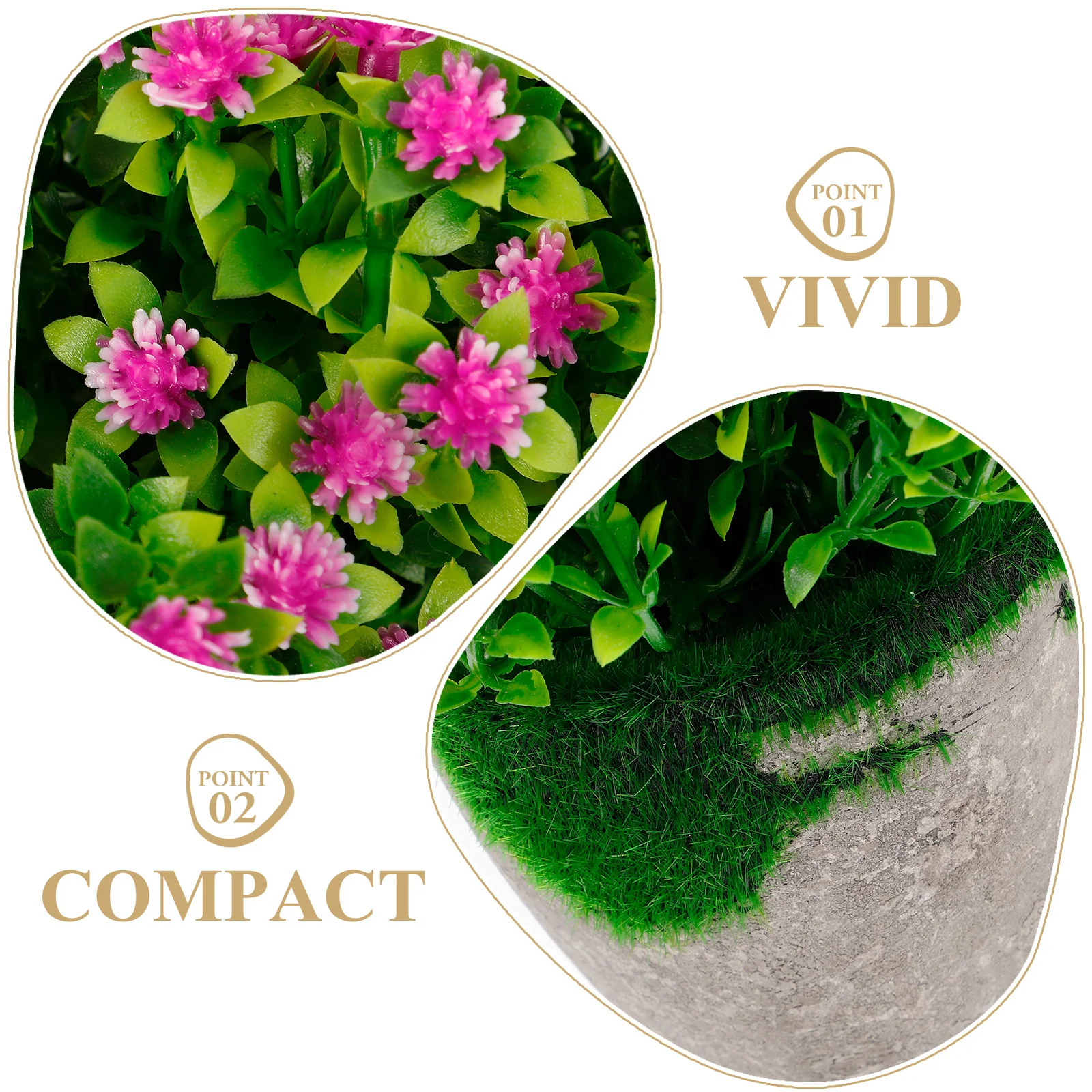 

Long-Term Use Artificial Plants Plastic Flower Bonsai for Home Office Senior Centers Schools Decoration Artificial Plants