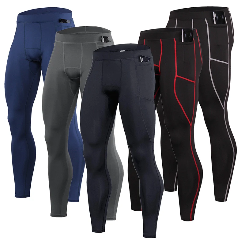 

Men's Fitness Pants Breathable Sweatpants Running Tight Stretch Quick-Drying Pants Outdoor Training Jogging Trousers For Men