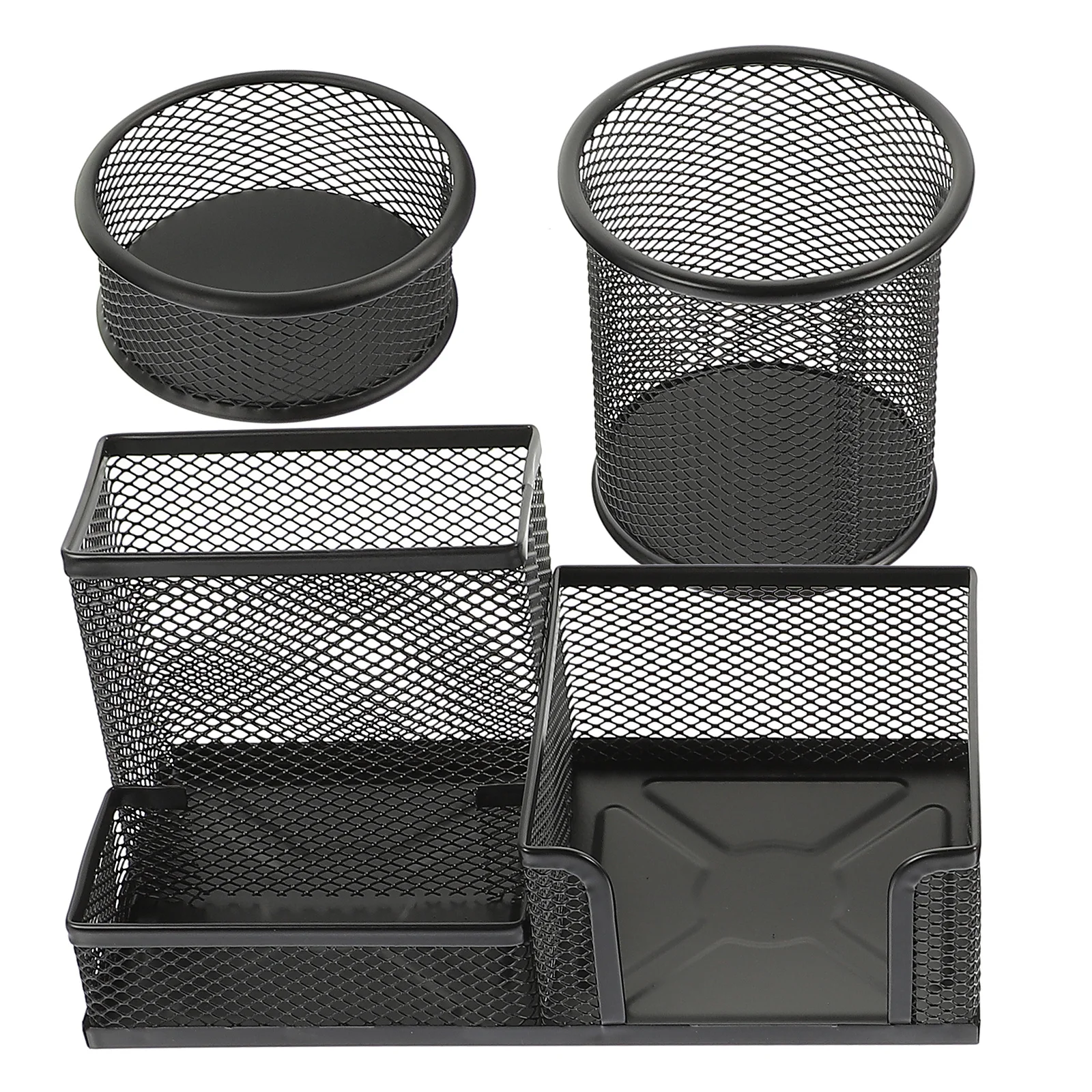 

1 Set Of Iron Pen Holder For Desk Large Capacity Pencil Organizer Cup, Mesh Desktop Stationery Storage Box, Office School Home