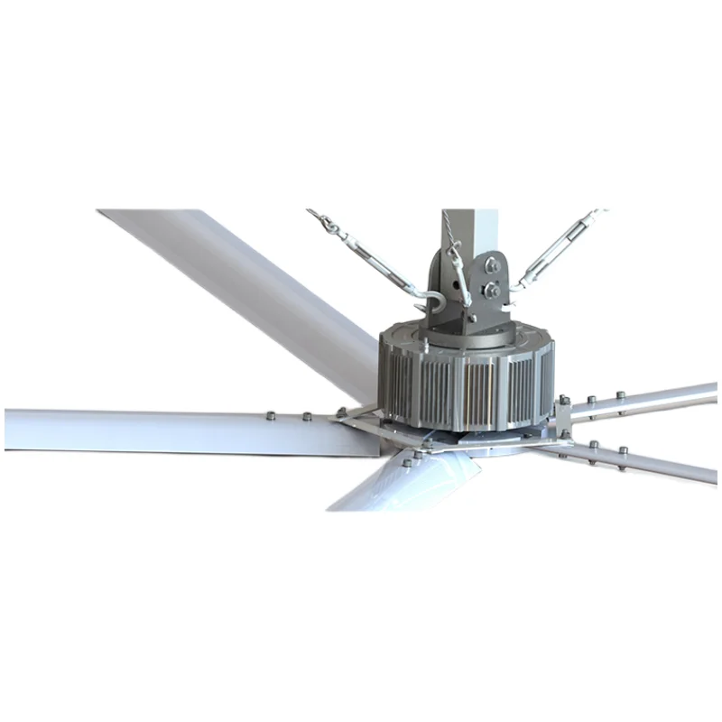 Hvls Industrial Ceiling Fan with Pmsm Motor Energy Saving 1.5kw Large Ventilation Equipment