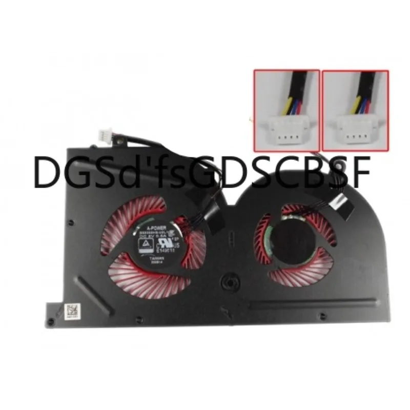 

Fan Replacement for MSI GS73VR GS73 Series 6RF GS73VR 7RF GS73VR Stealth Pro MS-16K2 MS-17B1 Gpu Cooling Fan 4-Pin DC 5V 0.5A