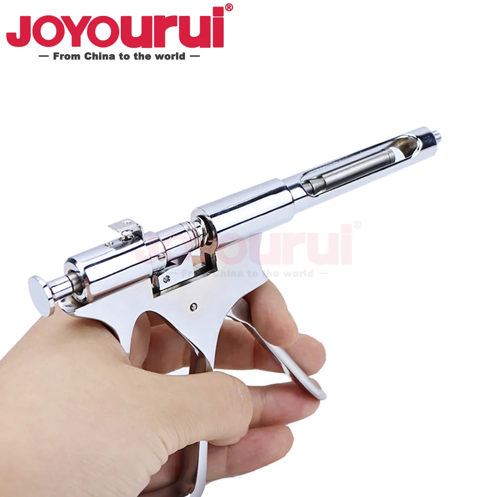 1Pcs Dental Syringe Gun Stainless Steel Quantitative Press Type Injector Dental Surgical Instruments Oral Care 1.8ml