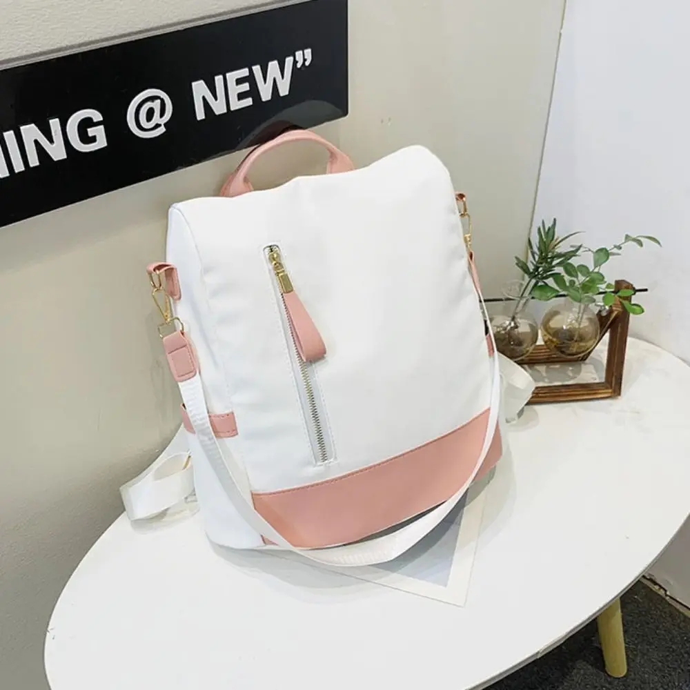 Multipurpose Fashion Women Backpack Nylon Fabric Elegant Casual Shoulder Bag Anti Theft Waterproof Female Daypack Student