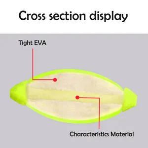 5 10 20 conjunto de flutuador de espuma de pesca, indicadores de greve, bobbers ovais de eva, flutuante, gota de rasgo, pompano, equipamento inferior, barco de pesca 8 principais vendas flutuante nautico - №8