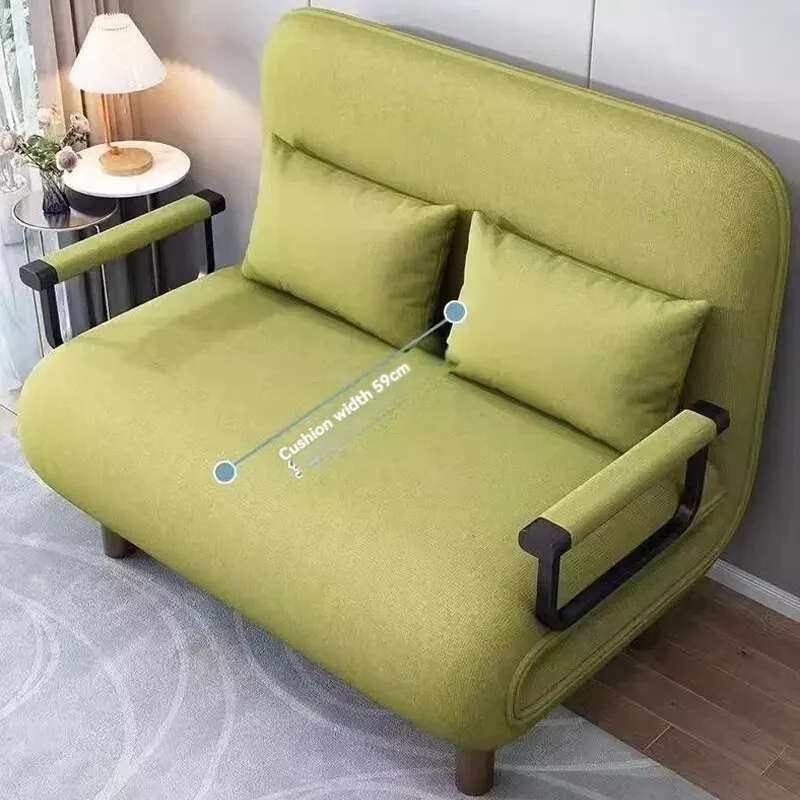 Sofa Bed, Multifunctional Dual-purpose Fabric Sofa, Foldable Small Unit Living Room, Office, Lunch Break, Nap, Single Bed