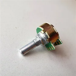 1pcs Step Potentiometer 6 Pin A10K A20K A50K A100K A250K potentiometer 21 Digit Step progressive 20MM Double For HIFI amplifier