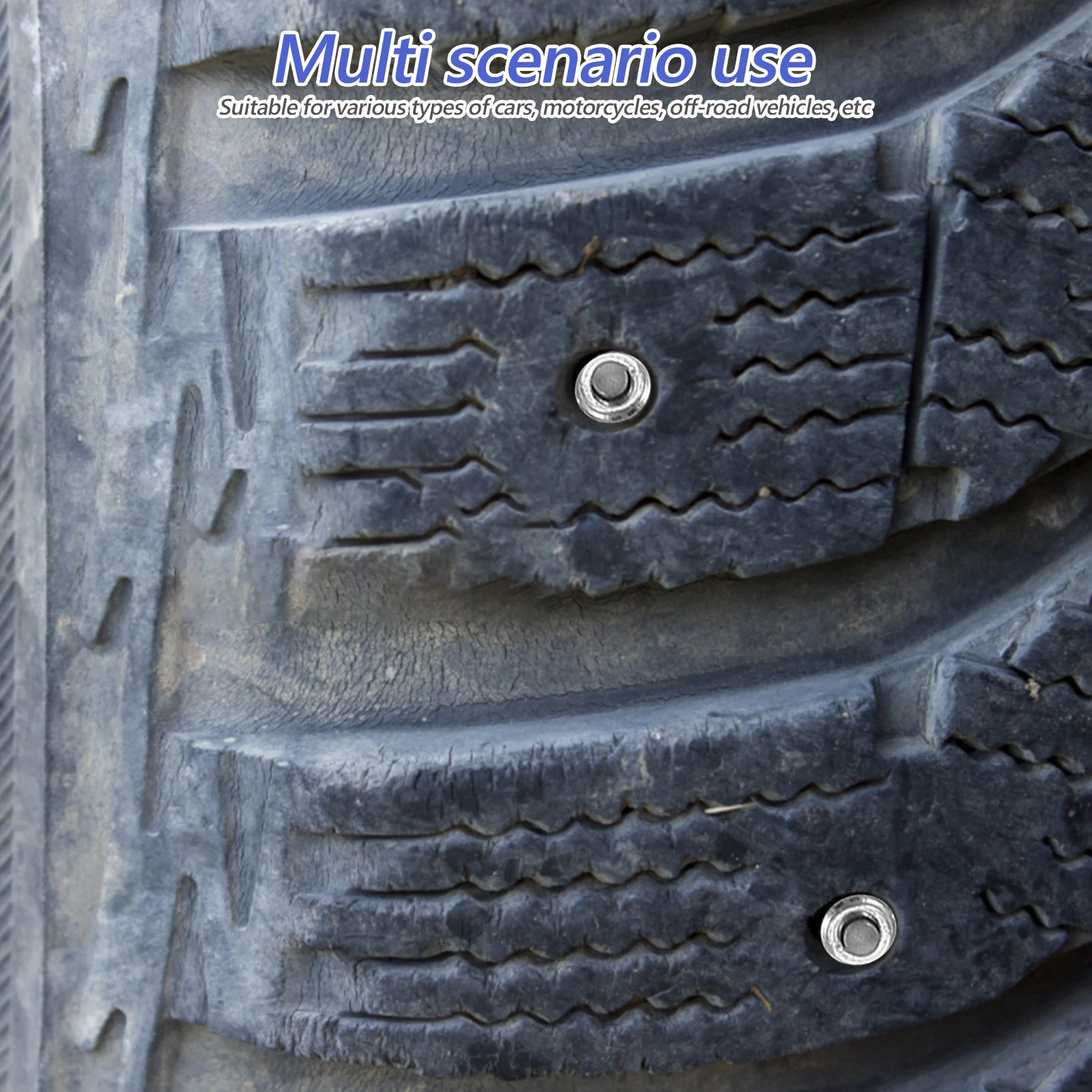 100pcs Winter Tire Studs Universal For Car Motorcycle Suv Truck Anti-Slip Snow Ice Road Durable Wheel Tire Spikes Repair Tool