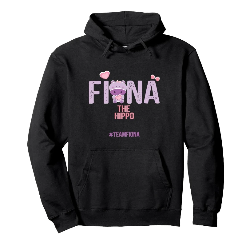 Fiona The Hippo Pullover Hoodie Team Fiona Pullover Casual Fashion Soft Comfortable  Autumn and Winter Long Sleeve Thermal Hoody