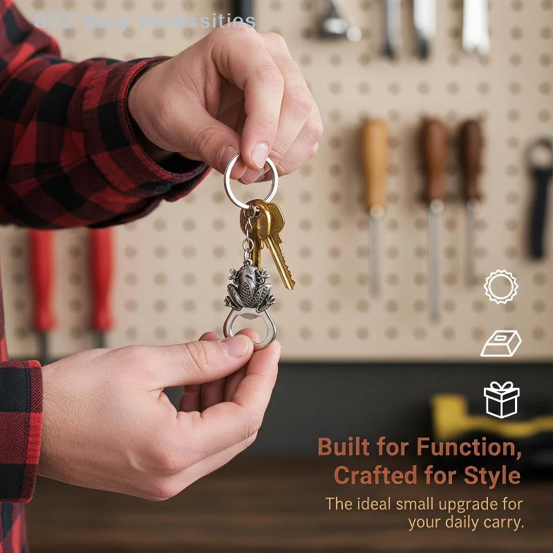 convenientUnique Metal Animal Bottle Opener Keychain Frog Wolf Turtle Lion Pattern Mini Pocket Beer Opener Ideal for Bar Pub Use