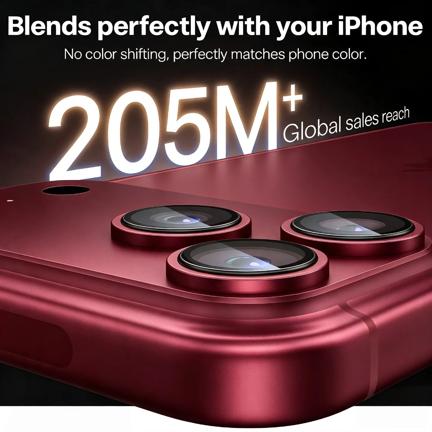Für iPhone 18Pro/18 Pro Max AR Anti-Beschlag Originalfarbe Rückkamera Adleraugen-Linsen-Schutzfolie – Detail 3