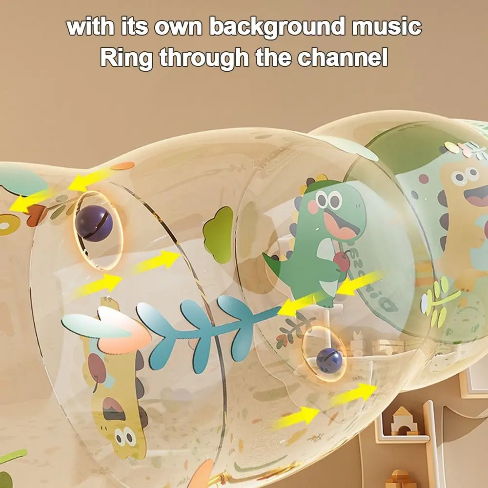 PVC Inflatable Crawling Roller Sensory Activity Stimulating Fitness Roller Toy Interactive Dinosaur Printed