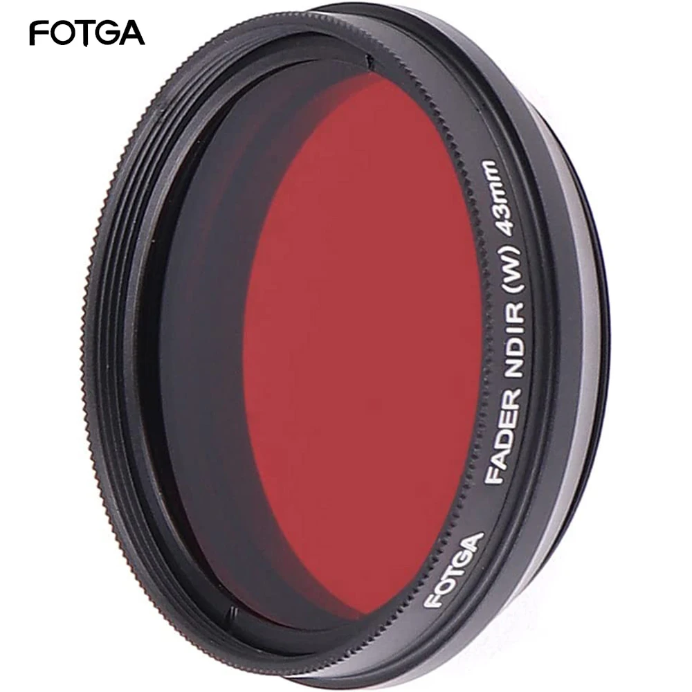 FOTGA regulowany filtr podczerwieni IR Pass filtr obiektywu rentgenowskiego zmienny do lustrzanki cyfrowej Canon Sony 46/49/52/55/58/62/67/72/77/82mm