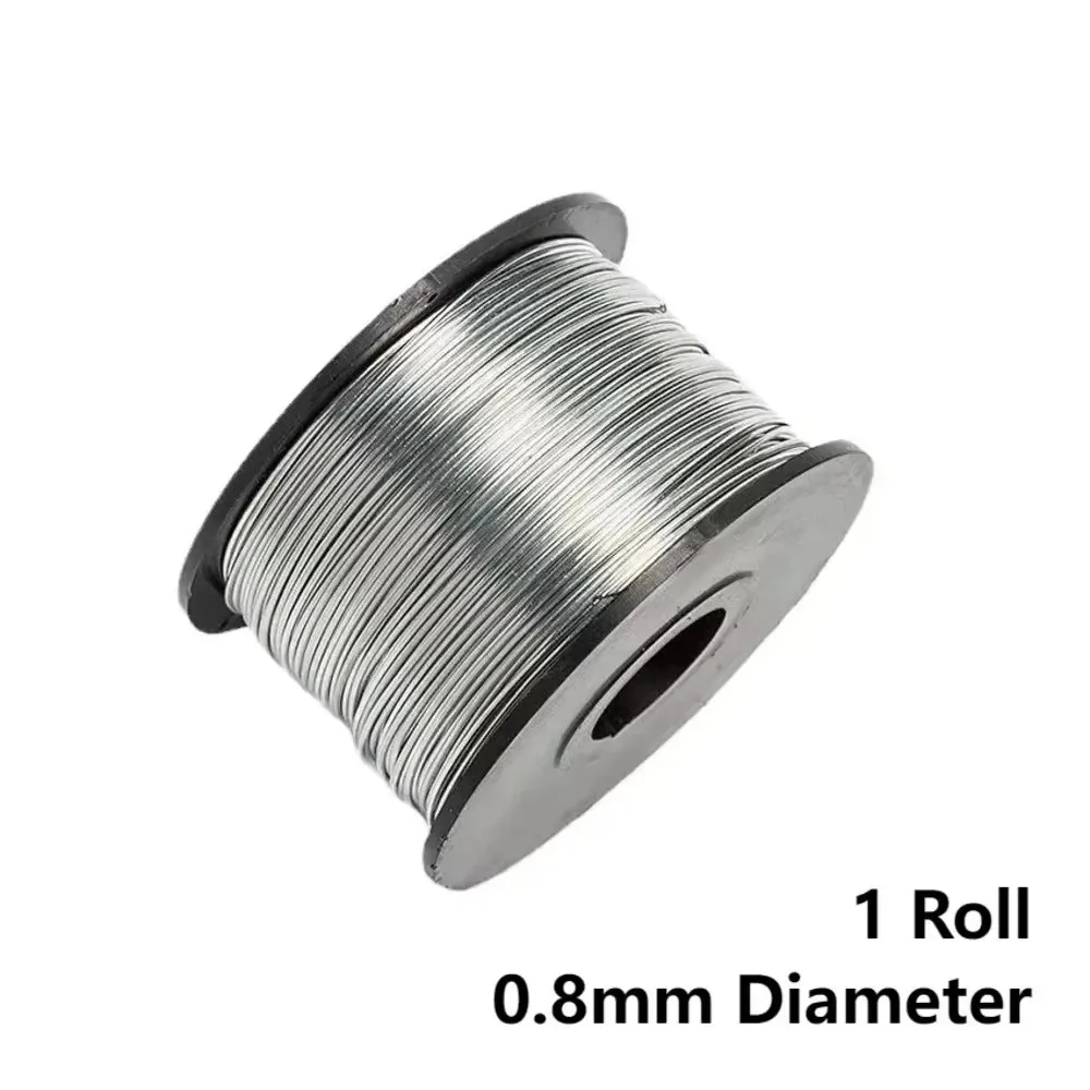 

1 Roll 0.8mm Diameter 110m Galvanized Iron Wire Shaft Wire Binding Cable Optical Cable Attachment Hanging Machine Binding Wire