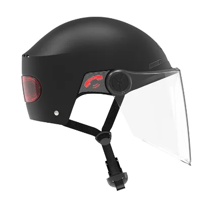 

Bluetooth Helmet for Electric Motorcycle, ARGB LED Tail Light, Auto Brake Warning, 10H Battery