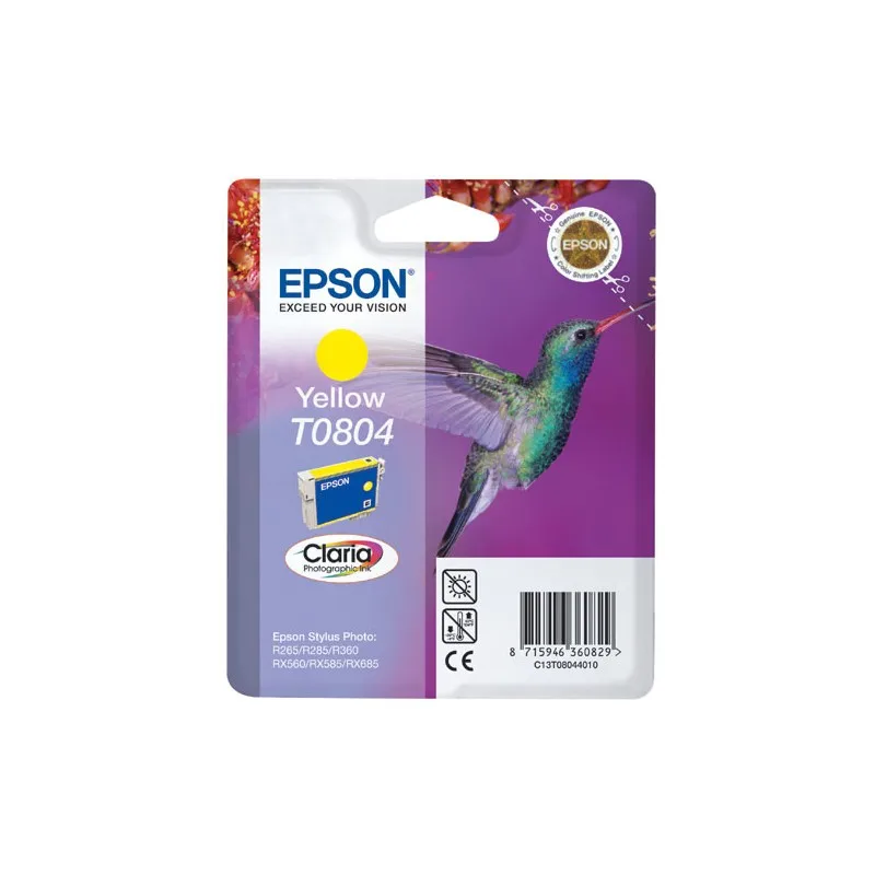 Epson T0804 yellow Original ink cartridge-C13T08044011 T0804 tintasycartuchos.com