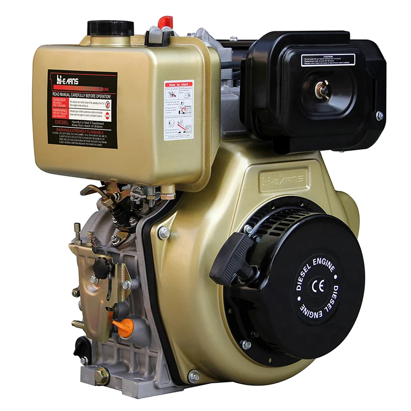 HR186FA 6KW Hand & Electric Start Key Slot Shaft For Boat Machinery & Automobile Diesel Fuel For Diesel Engine