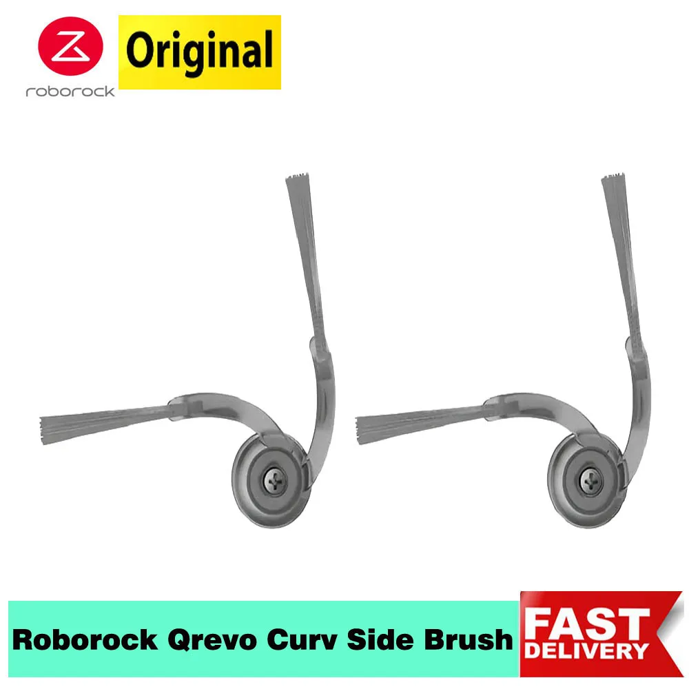 Original roborock Side Brush Spare Parts for Roborock Qrevo Curv Vacuum Cleaner P20 Pro Replacement Arc edge Brushs Accessoies