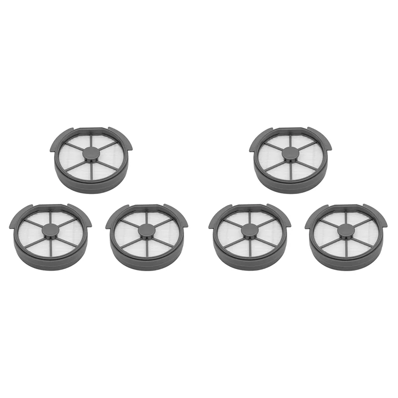 A38T-6PCS Replacement Parts For Puppyoo T12 / T12 PLUS Handheld Vacuum Cleaner Front Filter Accessories