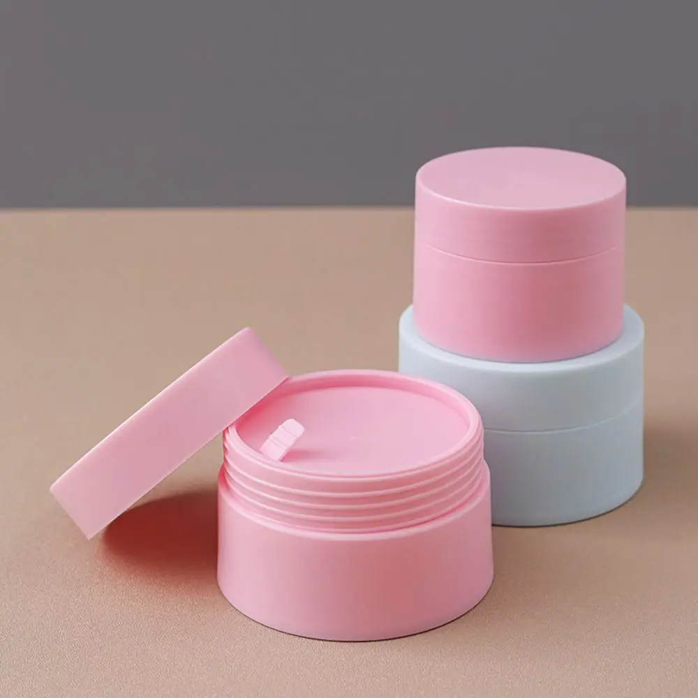 Multicolor Round Face Cream Bottles 5-100g Empty Cosmetic Cream Jars Makeup Jar Plastic Lip Balm Container Cans Travel