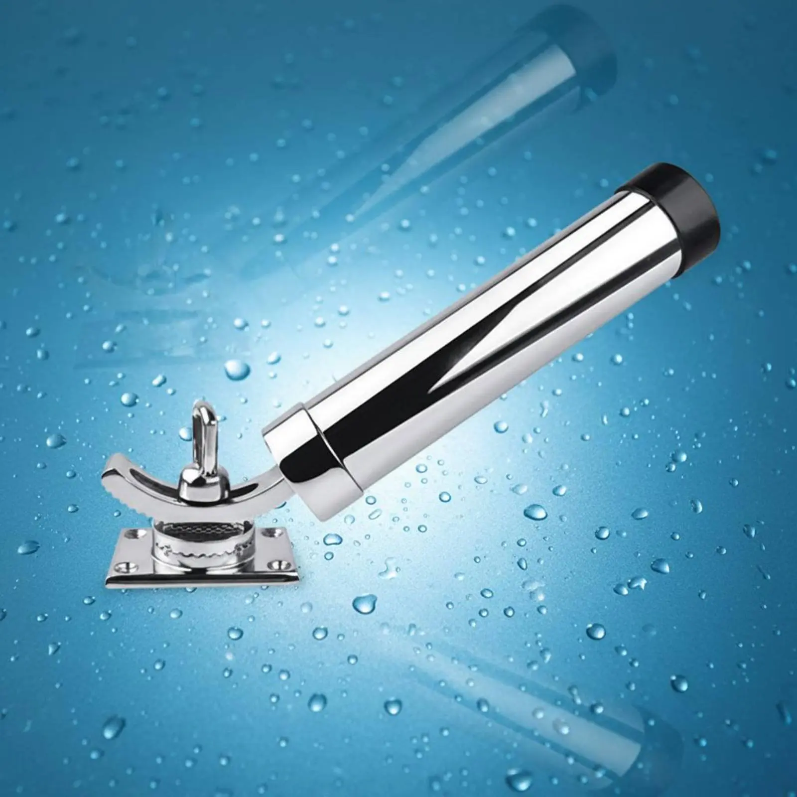 

360° Rotating Boat Rod Holder Stainless Steel Boat Rod Holder Stainless Steel Fishing Pole Mount for Anglers