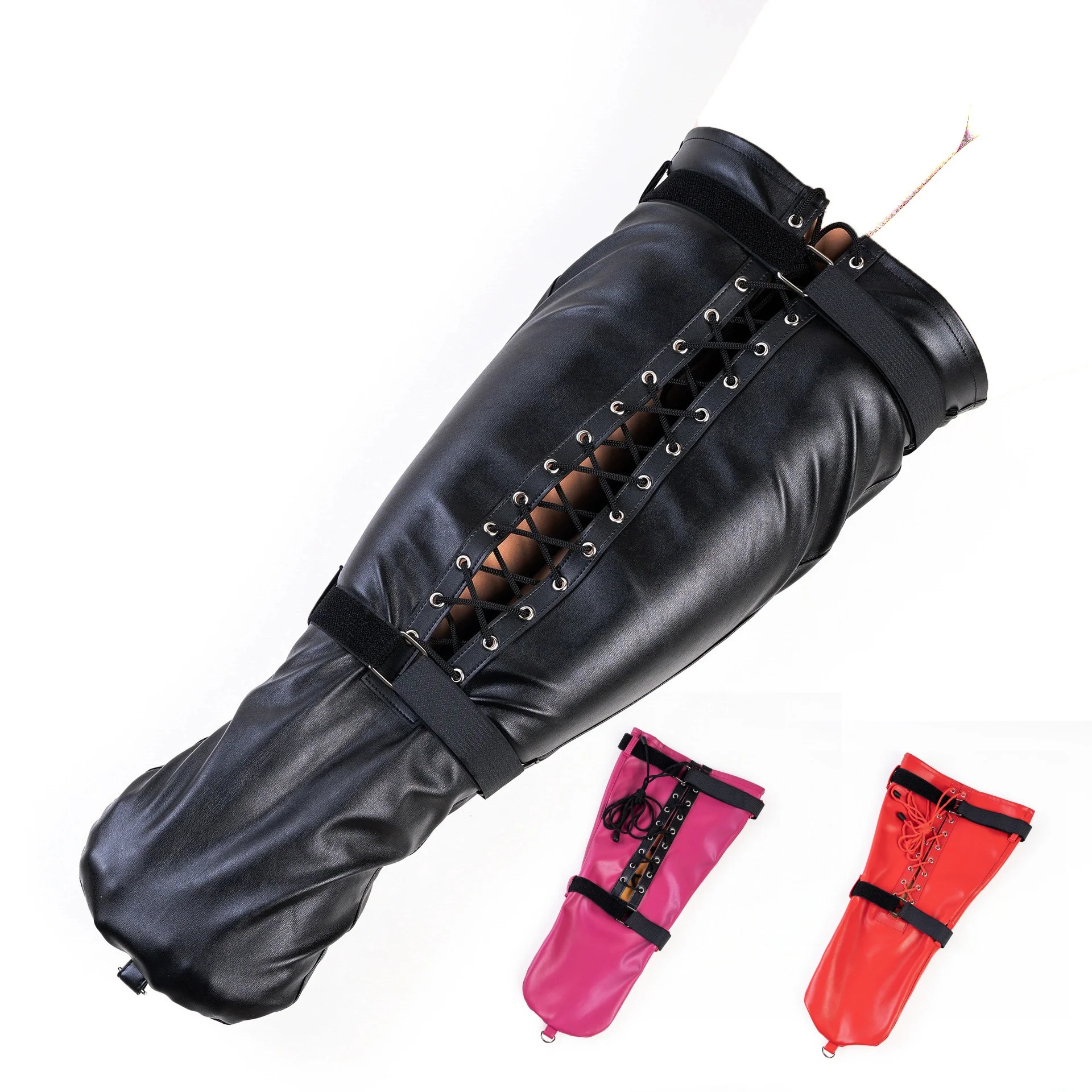 Cosplay Foot Bound Leather Boots Toys Shackles Leather Socks Halloween Carnival Party Stage Performance Props Home Game Props