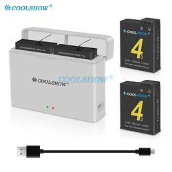 1800mah Battery for DJI Osmo Action 5 / 4 / 3 Battery Charger Action Camera for Osmo Action4 Action5 Batteries
