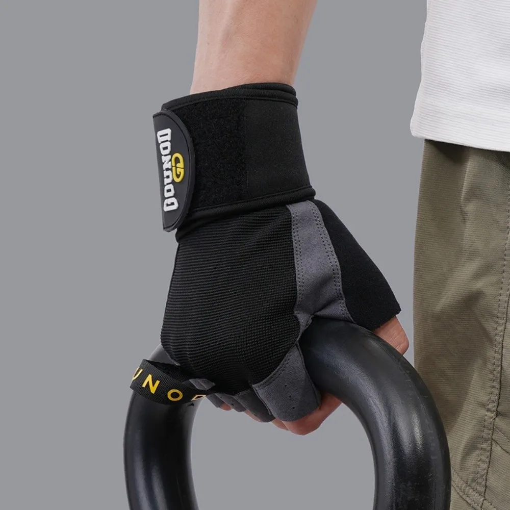 

Wear-Resistant Weightlifting Gloves Shock-absorbing Anti-Slip Fitness Cycling Gloves Thickened Breathable