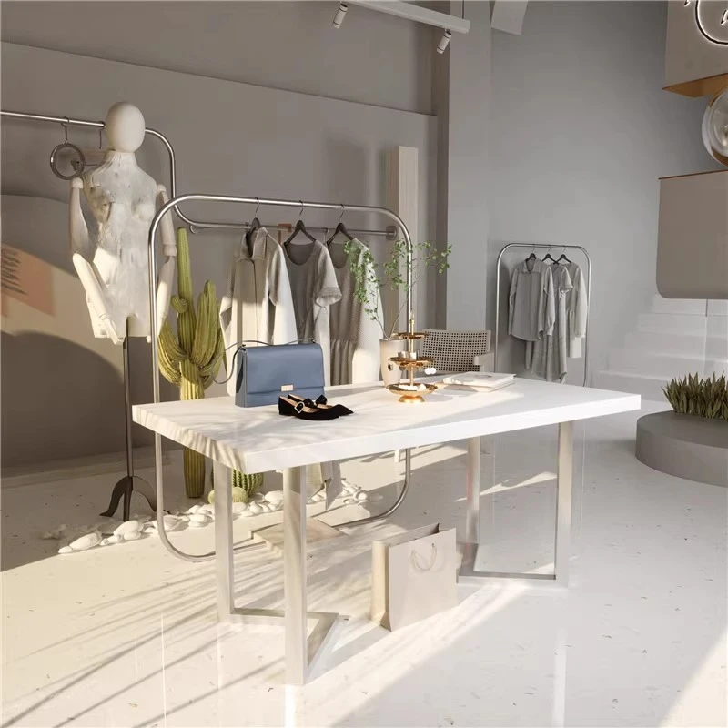 Flowing water platform Nakajima display stand rectangular desk