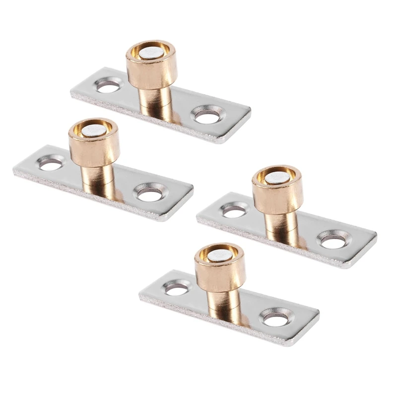 Guía de puerta corredera de madera, tapón localizador de Metal, 4 piezas, 12Mm de diámetro