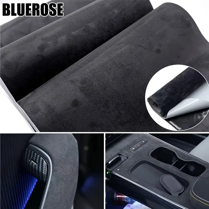 

Self-Adhesive Suede for Car Interior Upgrades and Refurbishment Microfiber Car Interior Wrap Door Panel & Center Console Cover