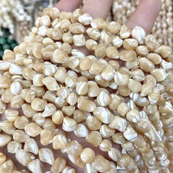Natural Shell Beads Irregular Brown Mother Of Pearl Tridacna Shell Loose Beads 10-15mm For Diy Bracelet Necklace Jewelry Making