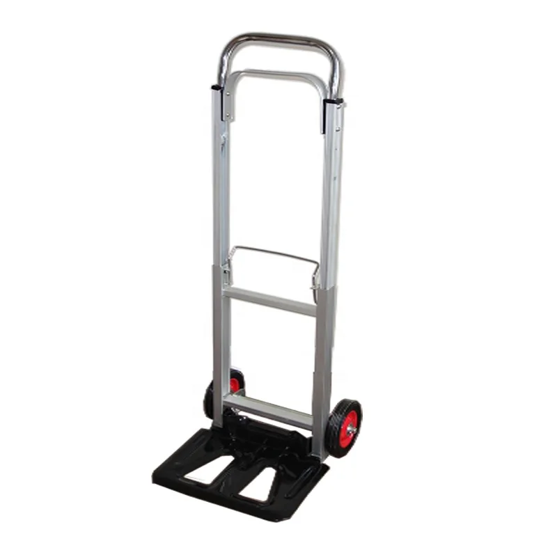 

90KG Capacity Hand Push Foldable Aluminum Trolley Carts