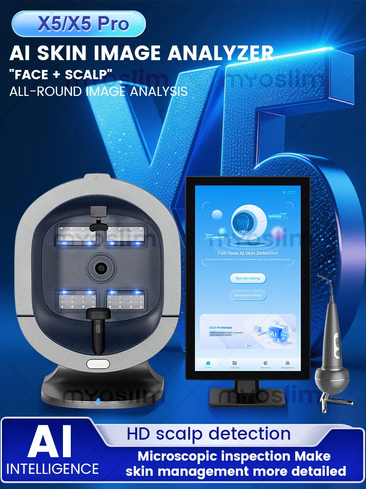 

Новый 3D ASISA X5 3600 Вт сканер кожи уход за лицом анализатор монитор зеркало портативный детектор тестирования тестовая камера анализ