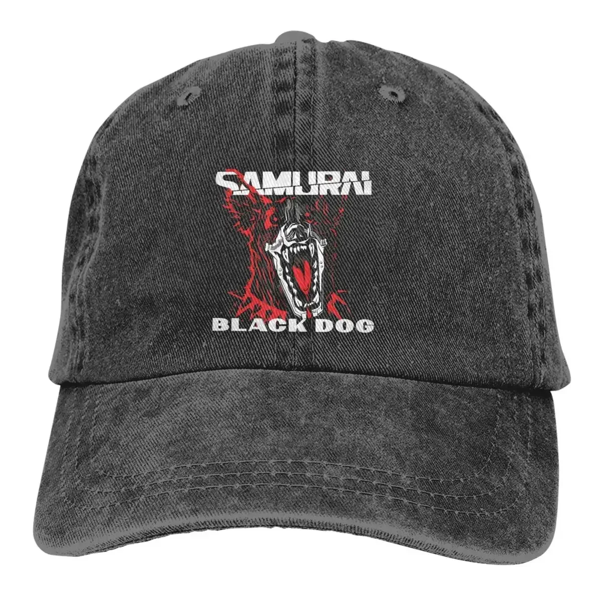 2026 Pure Color Dad Hats Black Dog Samurai Essential Women's Hat Sun Visor Baseball Caps  Lover Peaked Cap