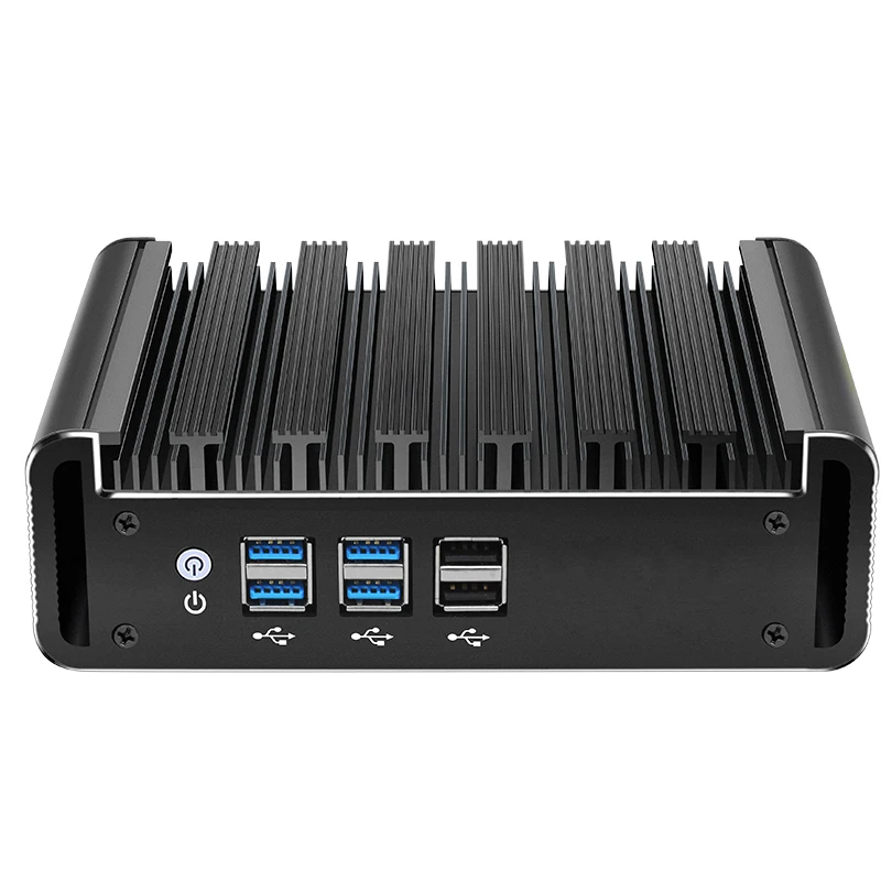 Helorpc Industrial Mini PC z i7-5500U Obsługa WiFi Komputer bez wentylatora z 4xUSB3.0 4xUSB2.0 1x HDMI 1xVGA Windows10Pro Ready