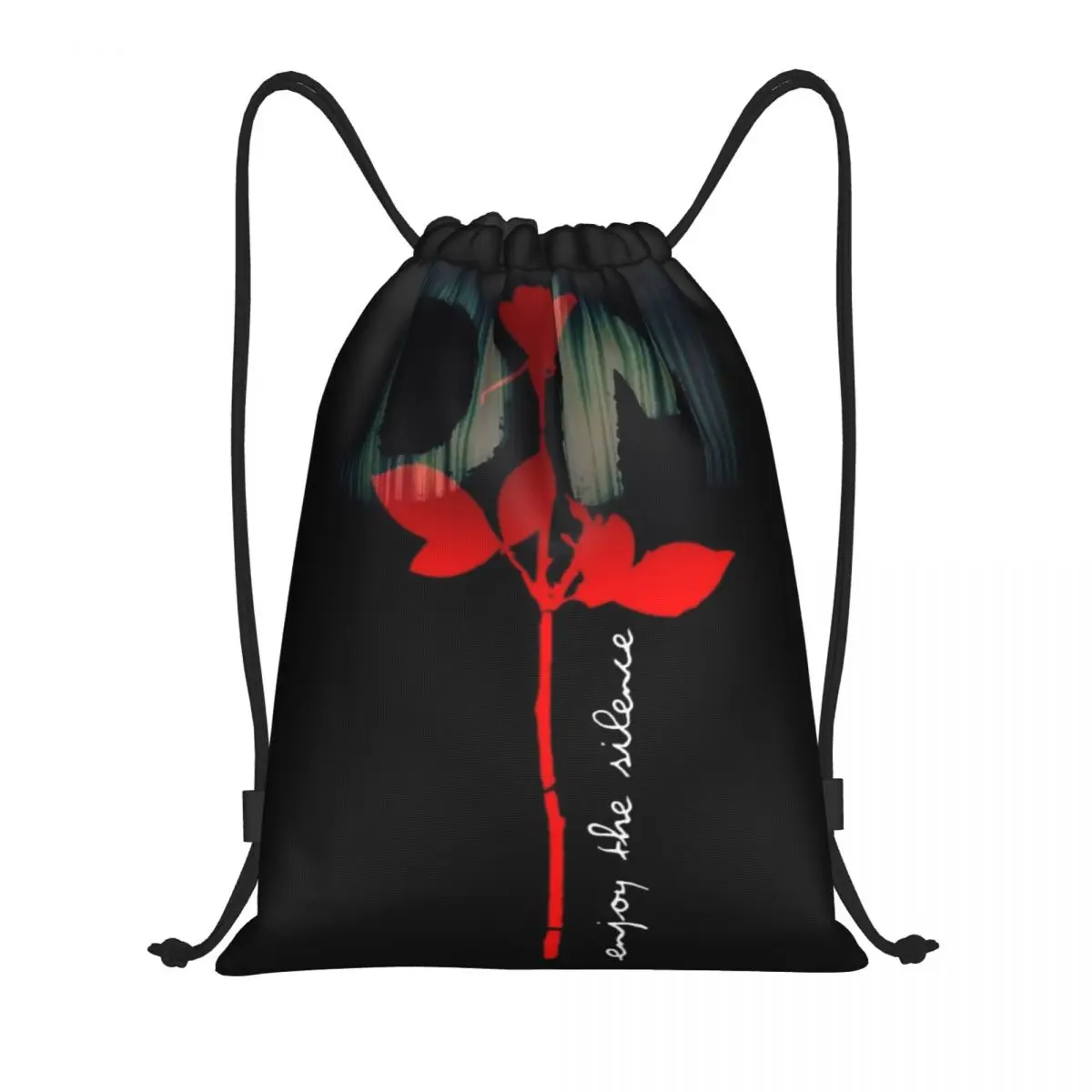

Electronic Rock Depeche Cool Mode Backpacks Portable Drawstring Bundle Pocket Sports Bag Book Bags for Man Woman School